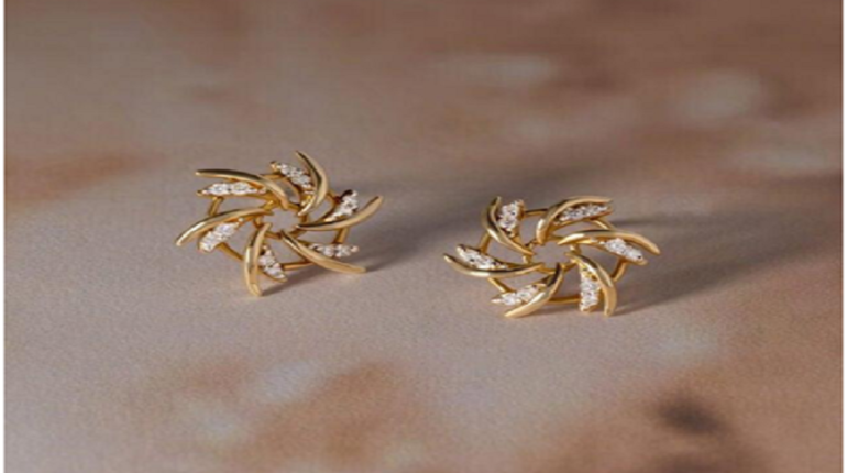 Gold Stud Earrings